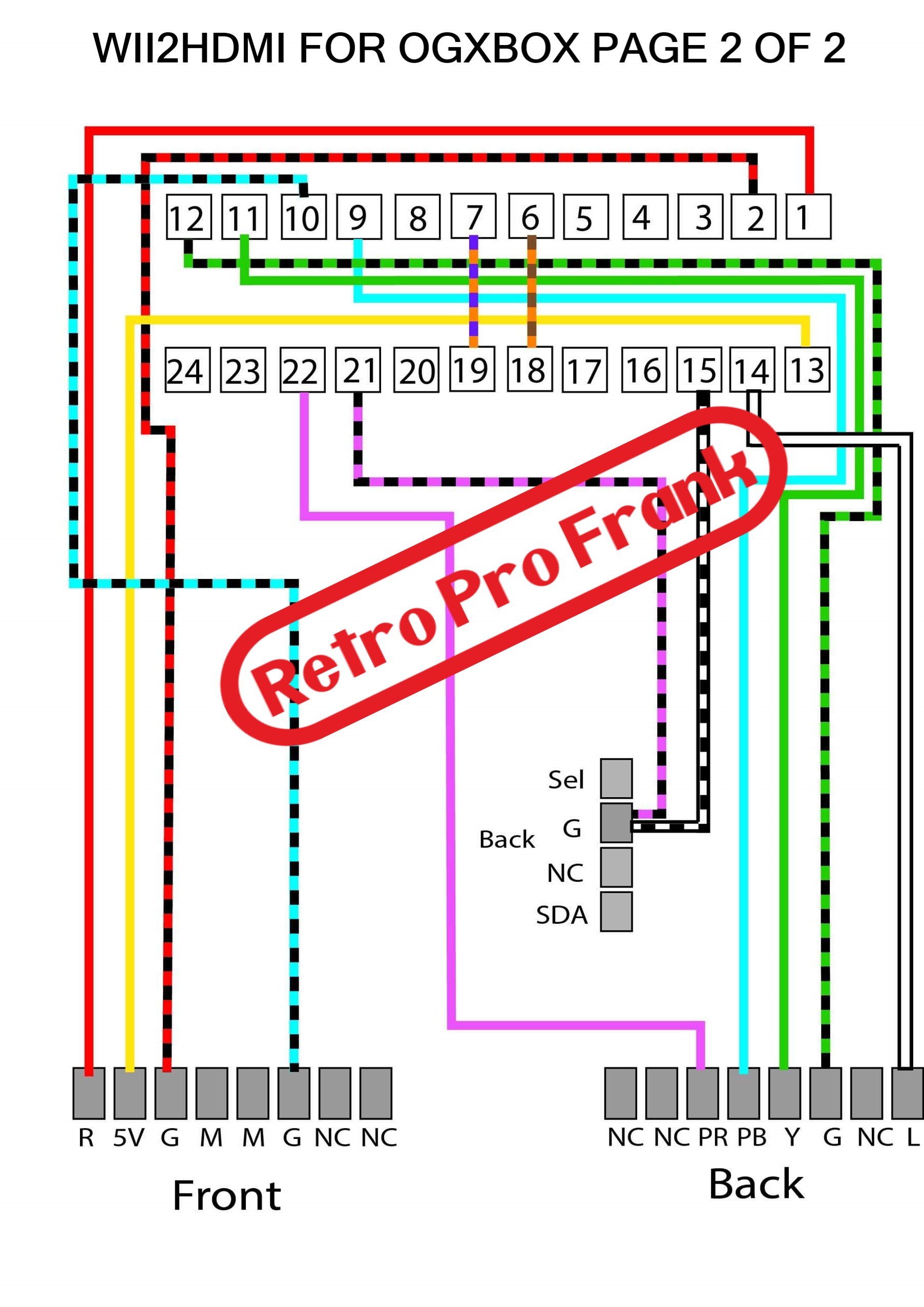 Wii2hdmi Original XBox Hdmi Diagram Wiring Schematic - Component To Hdmi -  Lighting & Electrical Mods 