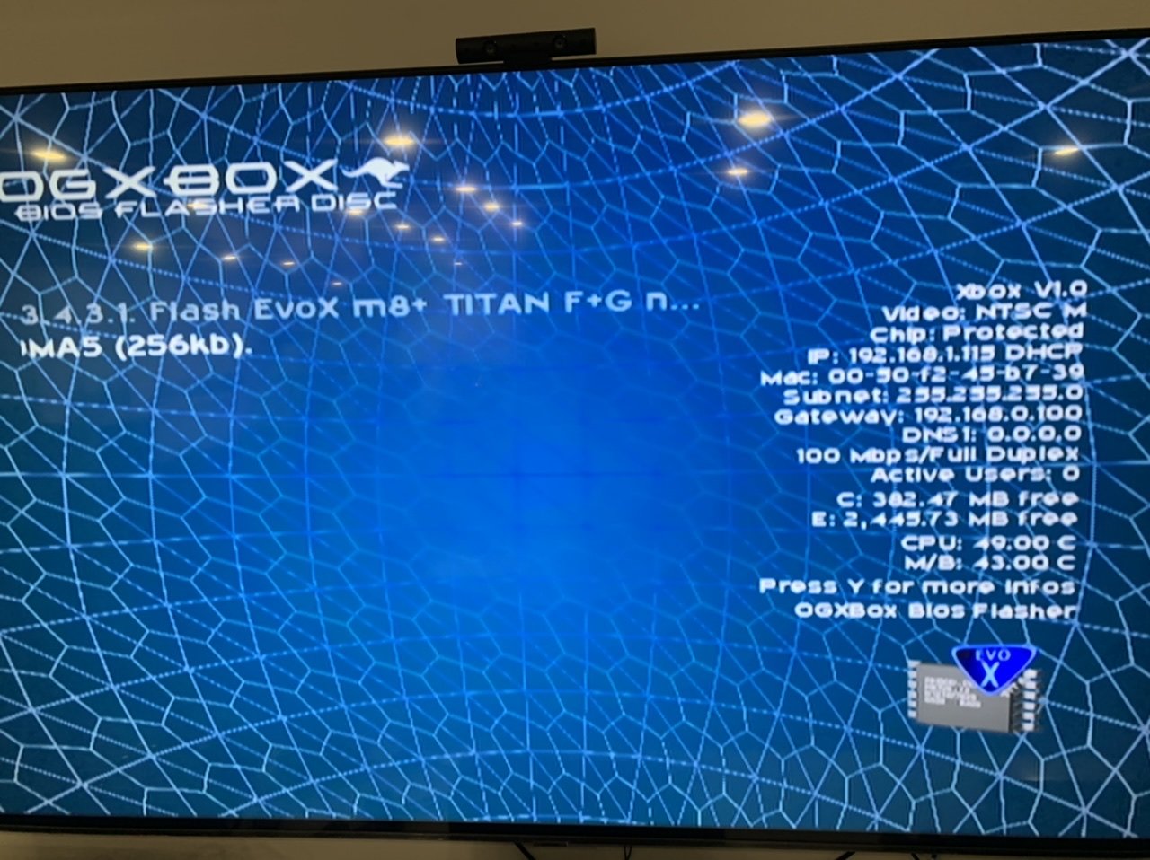 Xbox - Dehmxynです！ 初代XBOX EvoX M8+ BIOS EvoX M8+ / Setup Fanspeed permanent - Bios - OGXbox.com