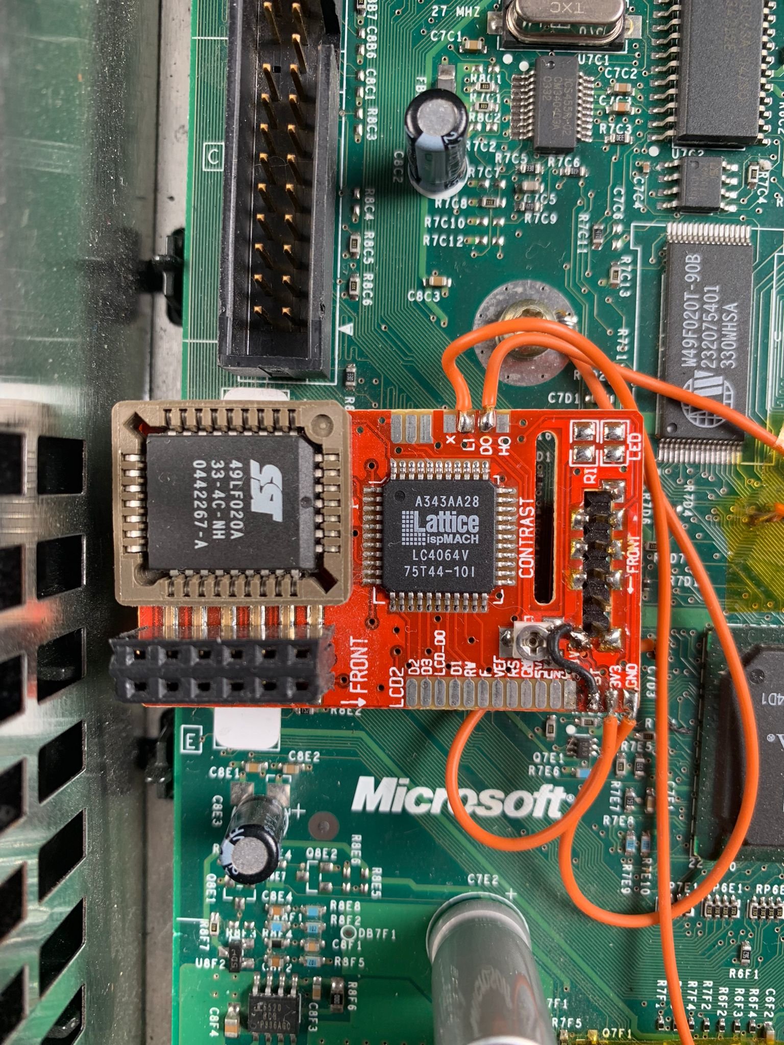 Aladdin xt plus 2 can't flash bio / weird install modchip