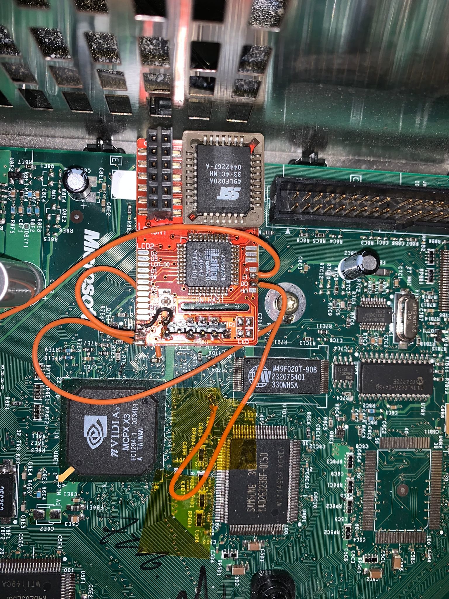Aladdin xt plus 2 can't flash bio / weird install modchip