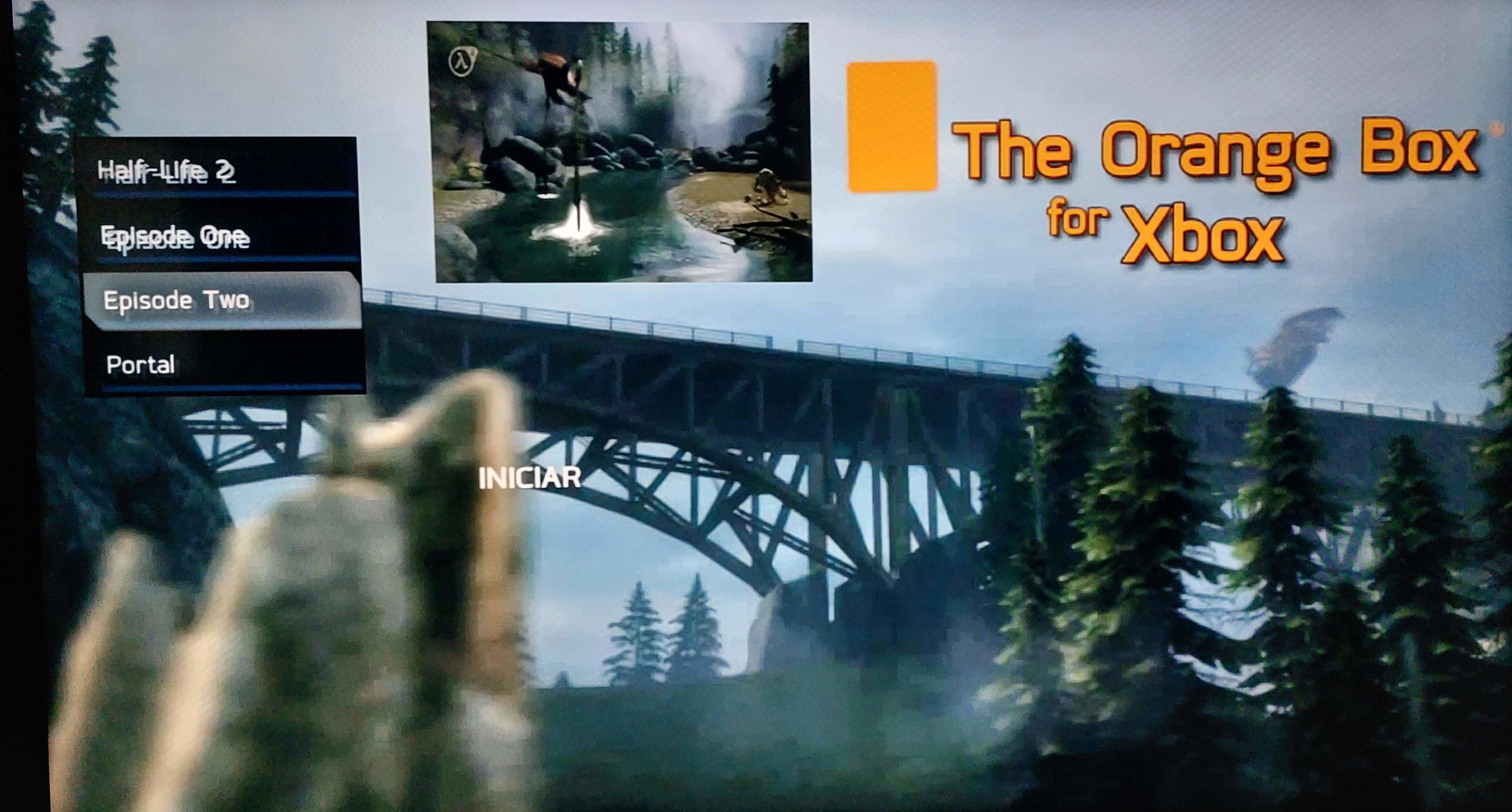 The Orange Box for Xbox Main Menu Games OGXbox