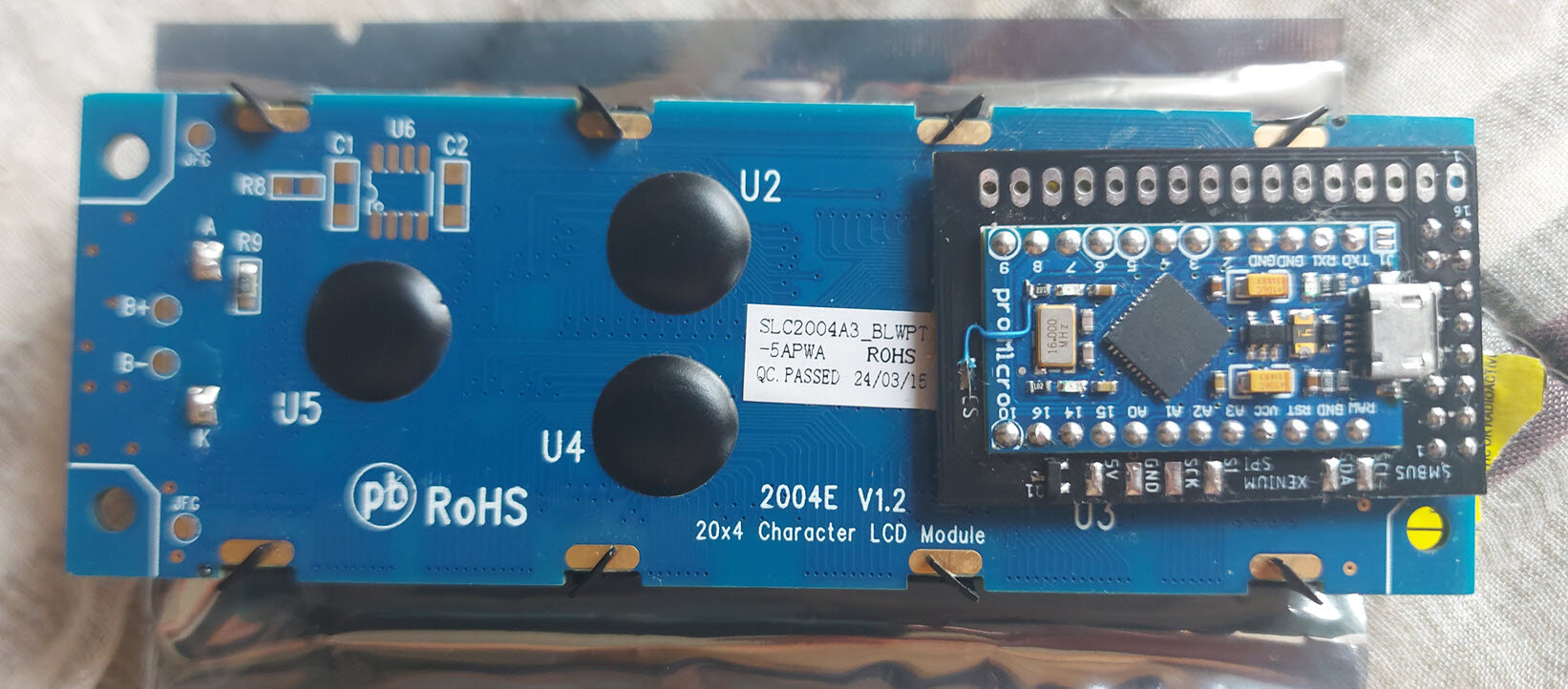 SPI2Par2019 + HD44780 LCD connection to OX Chip - Hardware SPI2Par2019 + HD44780 LCD connection to OX Chip - Hardware